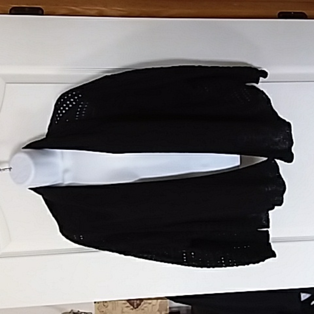 Vero moda black shawl collar open cardigan